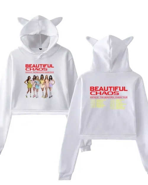 Katseye Beautiful Chaos Cropped Hoodie #1