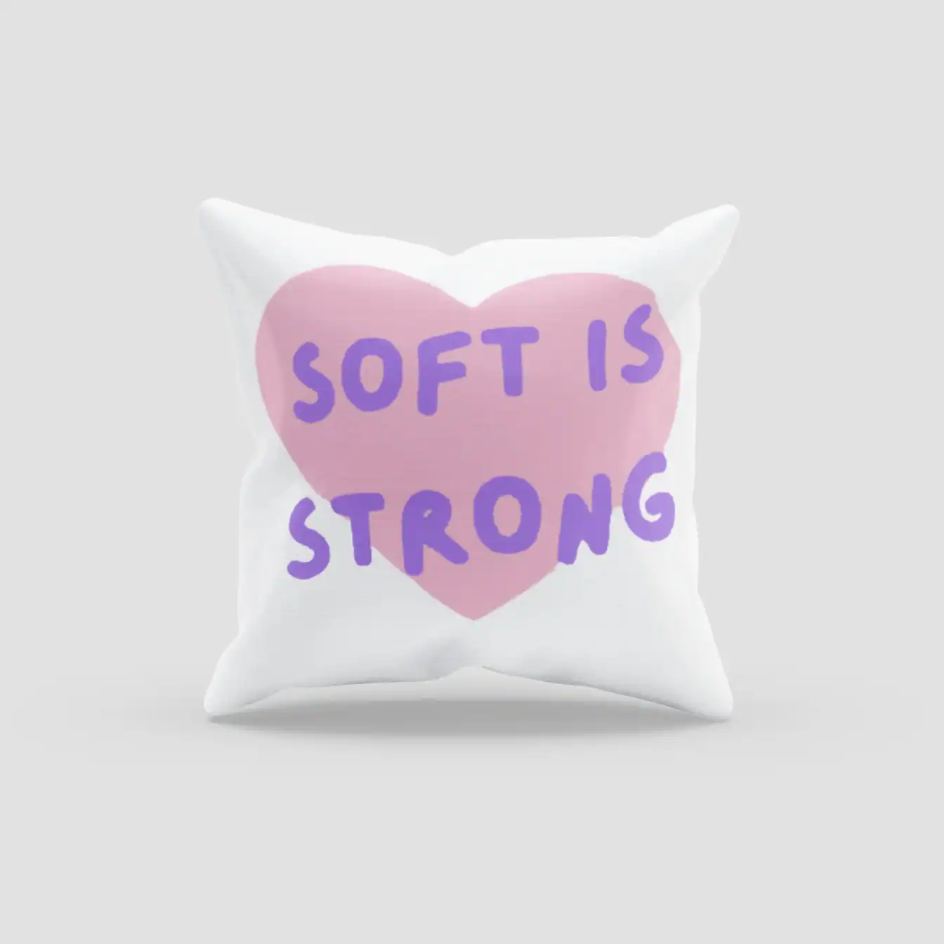 white katseye soft is strong pillowcase